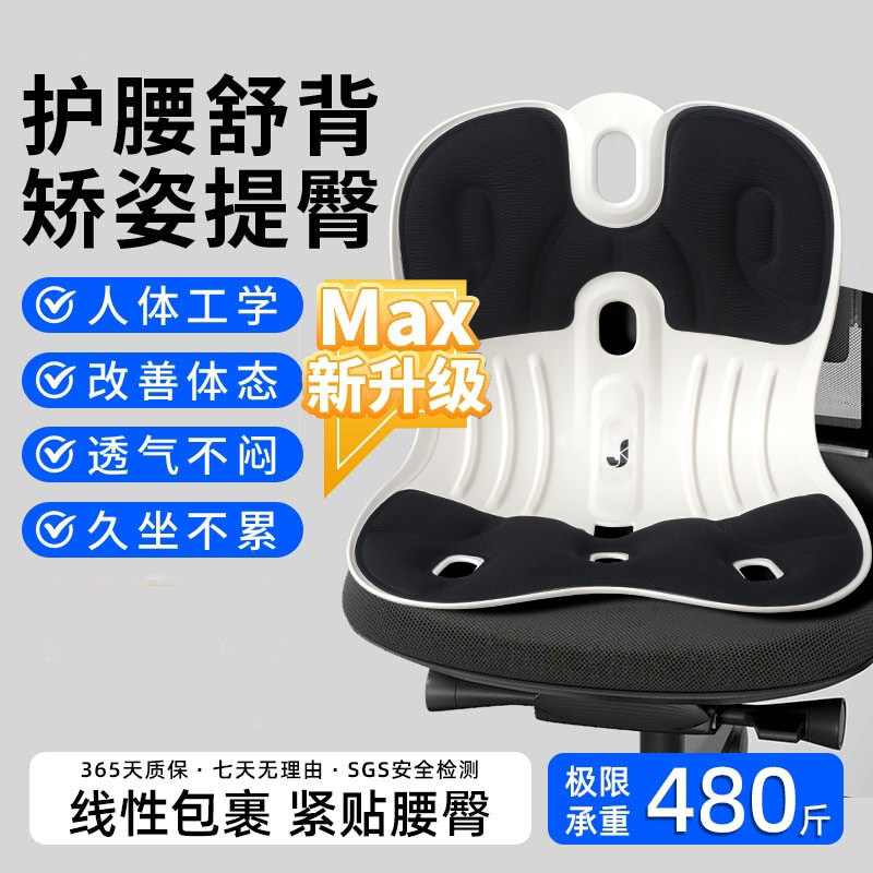 康立普人体工学护腰坐垫支撑坐椅靠垫办公室腰靠矫正坐姿好物