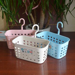 多用塑料小号吊篮医用挂篮单勾双勾浴室杂物筐储物收纳篮数量包邮