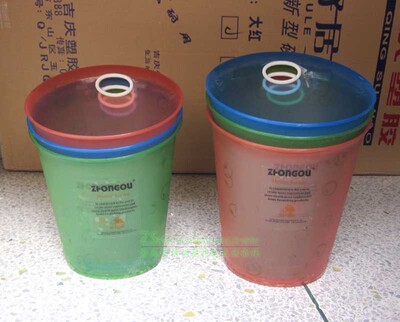 彩色敞口塑料纸桶垃圾桶