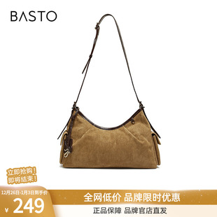 腋下包时尚 商场同款 大容量通勤单肩包TY099DX5 新款 百思图2025冬季