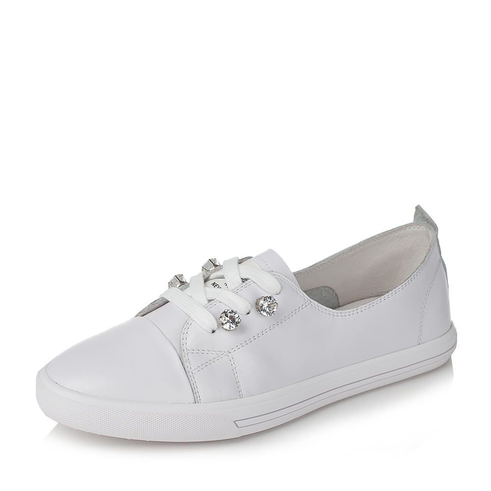 百思图女鞋小白鞋系列四季新款浅口平底单鞋女