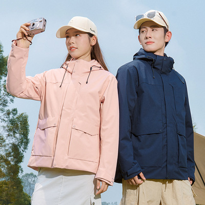 冲锋衣三合一男秋冬户外可拆卸羽绒两件套女款防风保暖滑雪登山服