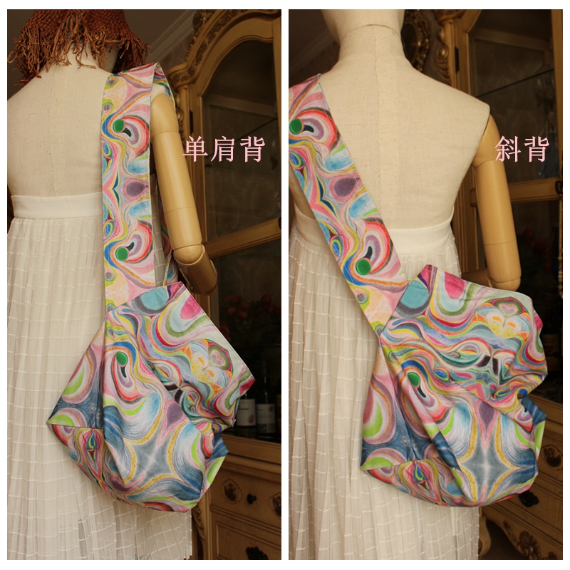 单肩斜背帆布包独家设计制作