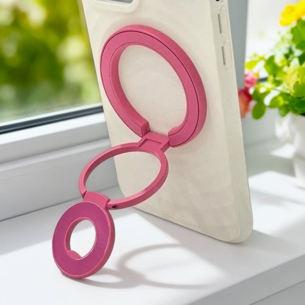 双面磁吸MagSafe指环扣手机支架双环磁吸支架多功能直播追剧健身