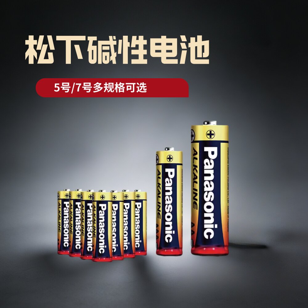 松下5号碱性干电池五号玩具鼠标电动牙刷空调遥控耐用七号7号1.5V