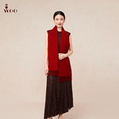 爆款 推荐 经典 嫵WOO 款 小水纹大衣穿搭高级感纯色羊绒围巾