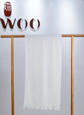 嫵WOO【限时折扣】绒欣珠片长巾披肩羊绒羊毛围巾高级感外搭
