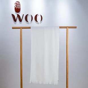 嫵WOO 绒欣珠片长巾披肩羊绒羊毛围巾高级感外搭 限时折扣