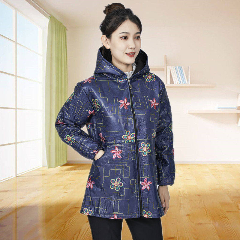 罩衣女新款小个子洋气冬季女士大码棉服加绒加厚时尚保暖棉衣外穿