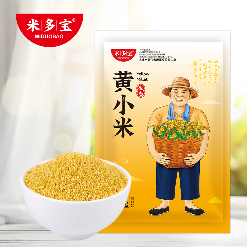 【米多宝黄小米500g】小米粥早餐