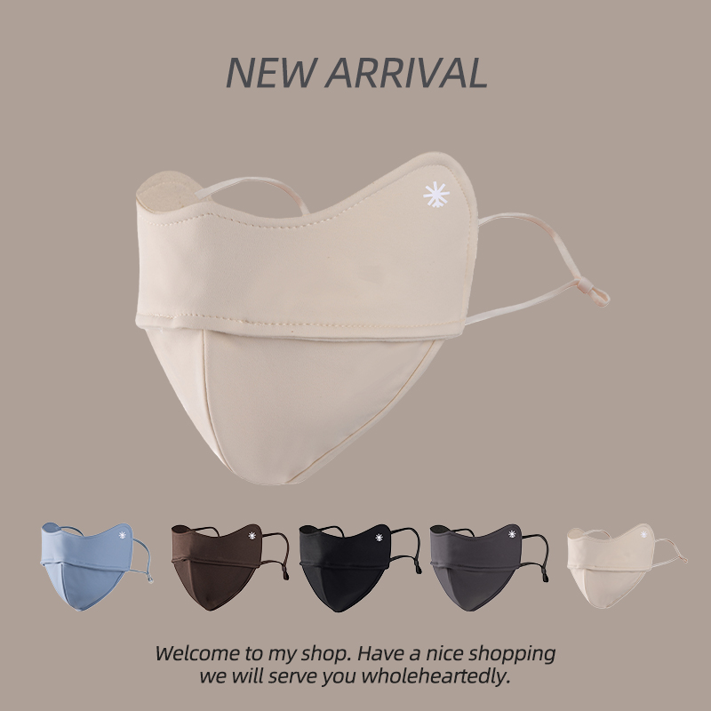 骑行保暖口罩女冬季高颜值加绒加厚防寒透气护眼角防风面罩显脸小