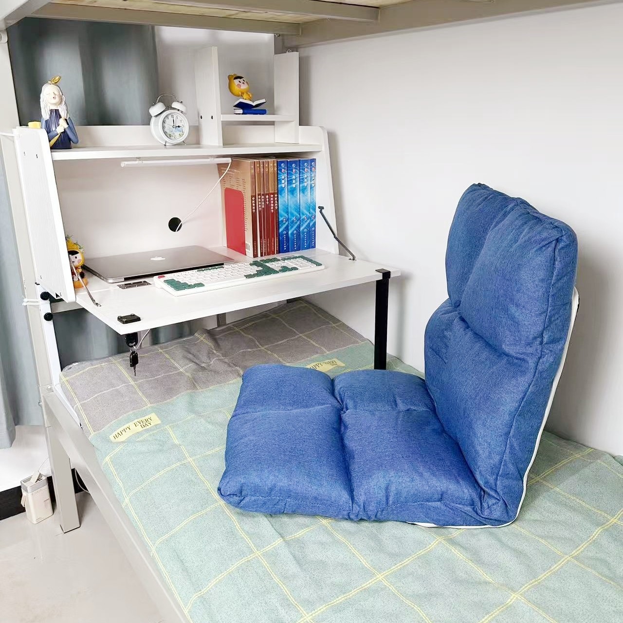 大学生床上懒人椅折叠沙发阳台飘窗用加厚小椅子榻榻米用图片