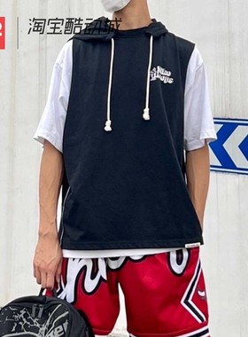 42运动家 Nike Dri-Fit Standard Issue 黑色 休闲连帽背心DH7442