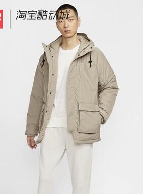 42运动家 Nike Therma-FIT 男款百搭宽松夹克棉服卡其 FZ0870-247