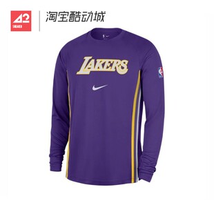 42运动家 Nike 洛杉矶湖人队男子训练速干运动长袖T恤 HM7019-504