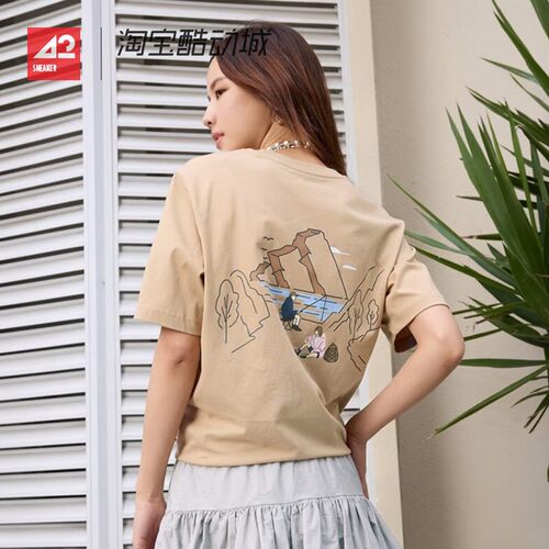 42运动家 Adidas 夏新款男女舒适百搭运动休闲短袖圆领T恤 KC3062