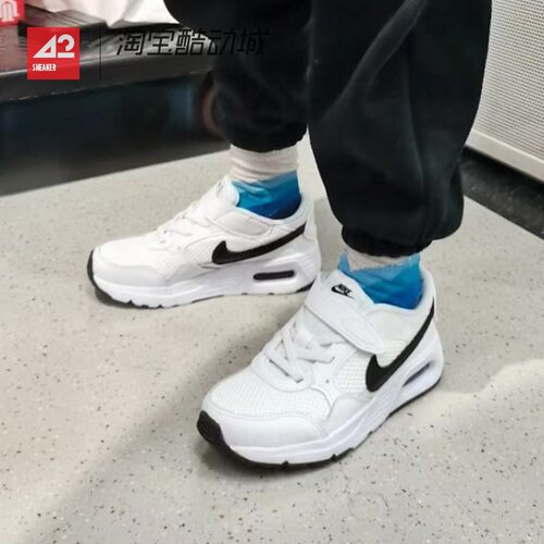 42运动家 Nike Air Max SC 魔术贴运动低帮跑步鞋童鞋 CZ5356-102