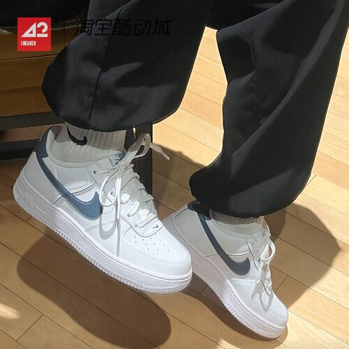 42运动家 Nike Air Force 1 AF1低帮白蓝休闲运动板鞋 FV5948-121