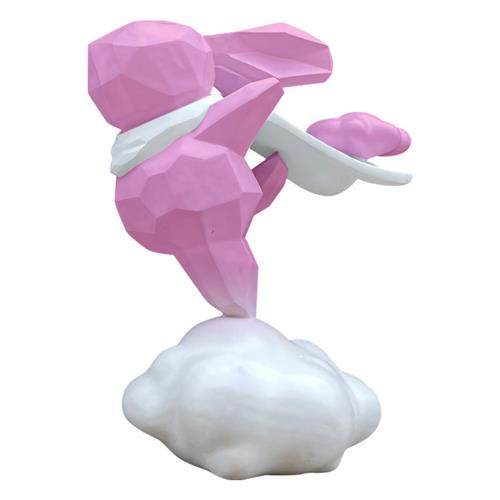 玻璃钢几何云朵兔子雕塑小区广场公园售楼部彩绘动物卡通摆件美陈,家居饰品,装饰摆件,淘宝优惠券,粉丝福利购,淘宝优惠卷