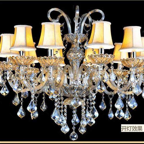 欧式灯蜡烛水晶灯客厅吊灯美式卧室灯简约现代奢华大气LED餐厅灯,家装灯饰光源,客厅吊灯,淘宝优惠券,粉丝福利购,淘宝优惠卷