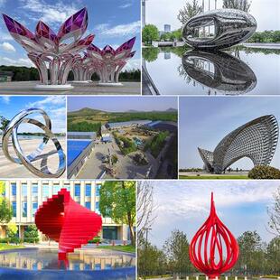 不锈钢雕塑定制玻璃钢卡通摆件园林售楼部校园雕塑定制雕塑厂家