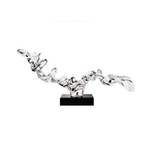 白色新款透明树脂抽象摆件家居品餐厅摆设装饰工艺品雕塑酒店配饰