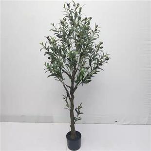 橄榄树绿植北欧风客厅室内大型装饰假盆栽盆景假树