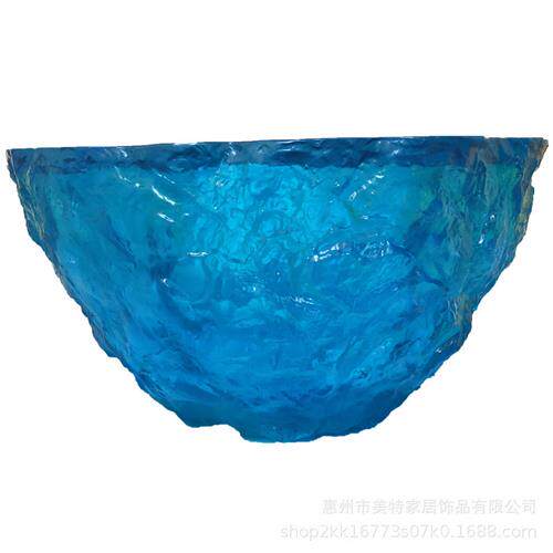 酒店会所透明树脂桌椅摆件别墅家具景观工艺品雕塑圆形茶几桌子