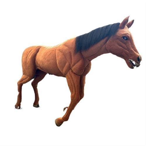 仿真马模型景区动物园公园仿真动物电动可骑乘马匹机模游乐摆件