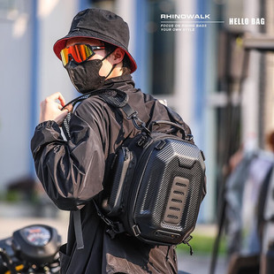 Rhinowalk犀牛 摩托踏板车后座包  硬壳包越野车尾包 仿赛后座包
