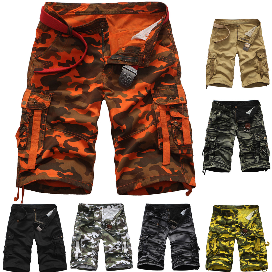 男士工装裤Mens Camouflage Cargo Shorts men cargo short pants在类目 男装, 休闲裤中 - 来自Buy2taobao.com提供专业的淘宝代购服务