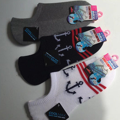 出口女士coolmax酷爽速干透气运动袜船袜夏天短袜