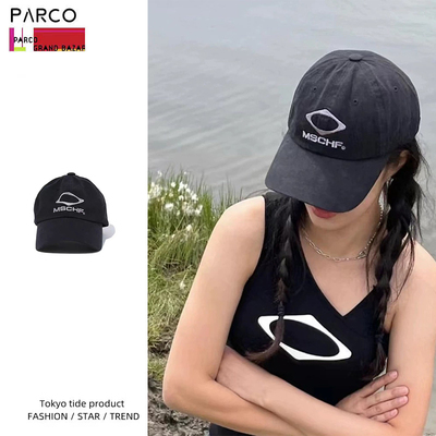 东京代购parco裴秀智同款黑色百搭鸭舌帽防晒ins显脸小MSCH棒球帽