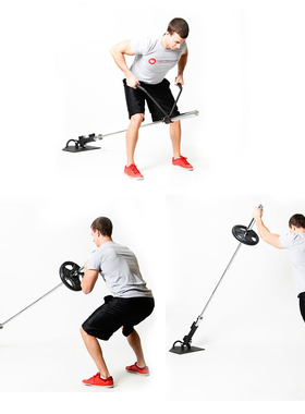 TTCZ健身多功能炮筒上肢核心训练地雷架landmine健身器材免打孔