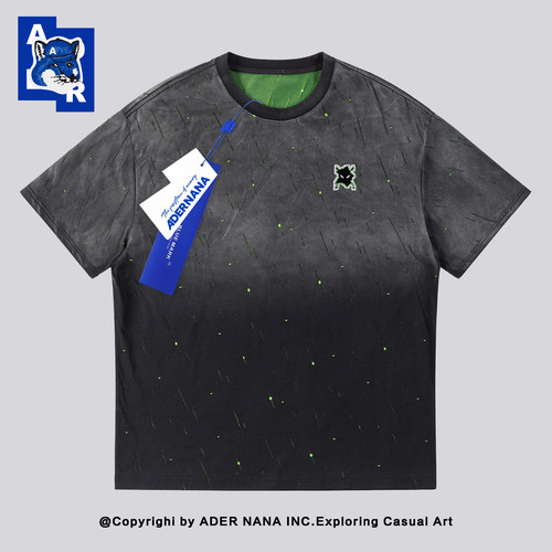 ADERNANA扎染渐变短袖T恤