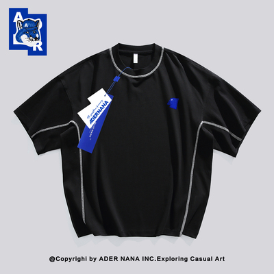 ADERNANA潮牌蝙蝠袖刺绣T恤