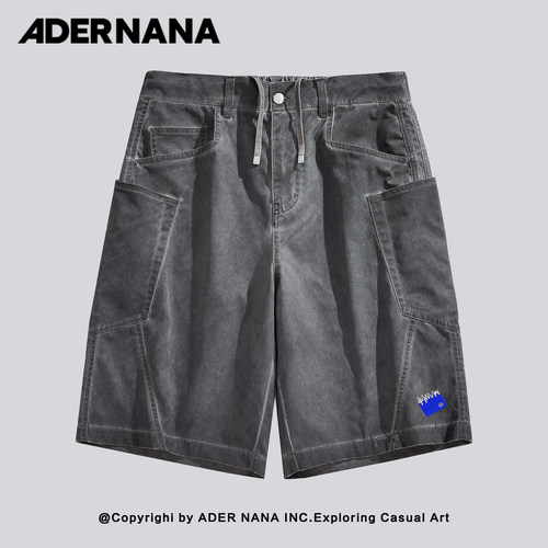 ADERNANA工装风短裤男宽松日常百搭五分裤夏季小众设计