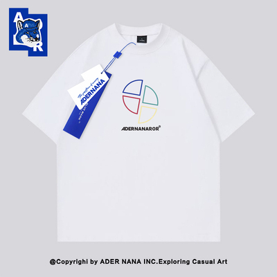 潮牌ADERNANA纯棉宽松短袖T恤