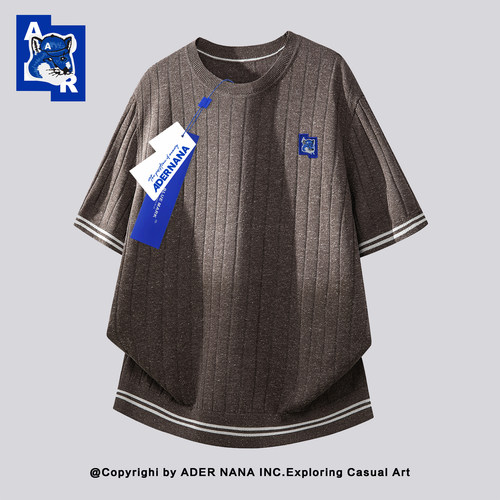 ADERNANA重磅条纹短袖T恤