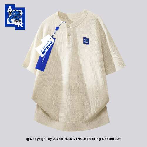 ADERNANA重磅宽松刺绣T恤