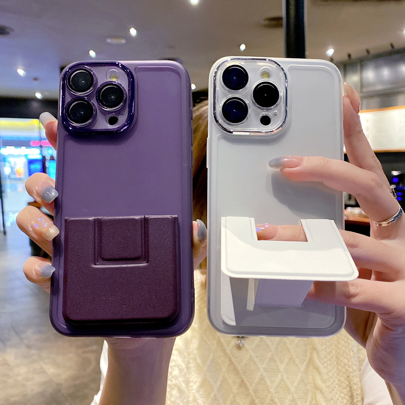 适用红米note14Pro手机壳防摔自带镜头膜小米note13pro+皮革折叠支架note12turbo全包11横竖屏10/95G透明软壳
