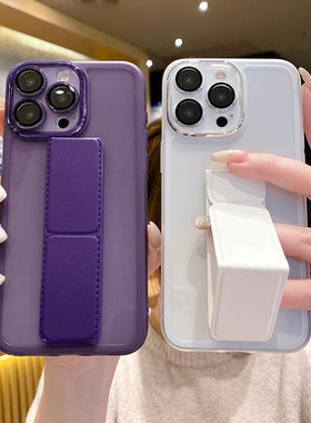 适用于荣耀500Pro手机壳400/300/200纯色简约100/Magic8pro男女防摔魔术7/6磁吸支架X70/GTPRO个性折叠款软壳