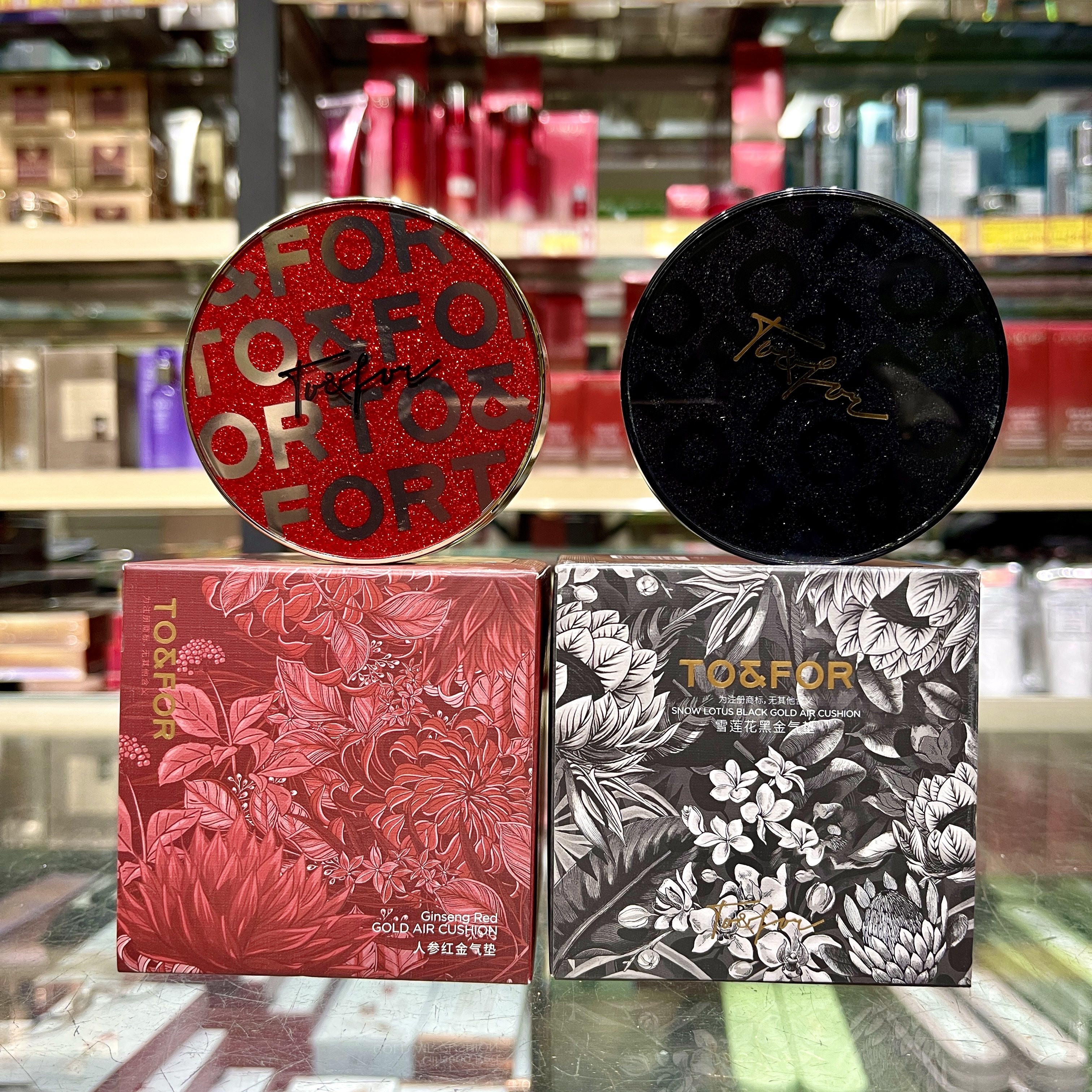 TOFOR气垫人参红金哑光气垫雪莲花黑金水光气垫遮瑕粉,彩妆/香水/美妆工具,气垫,淘宝优惠券,粉丝福利购,淘宝优惠卷