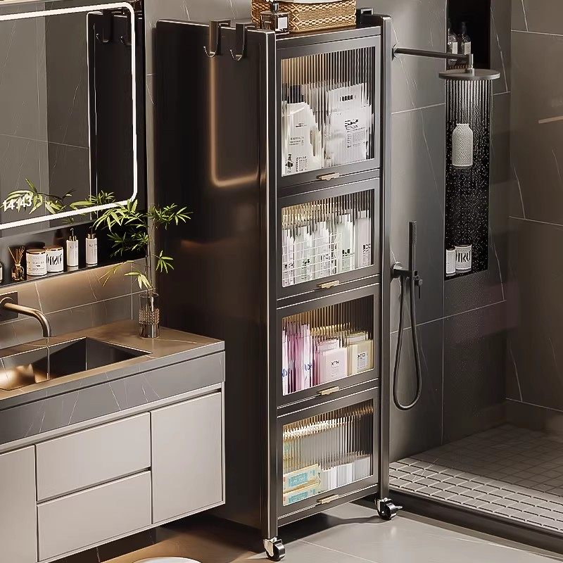 多功能浴室置物架落地防水收纳分层架阳台卫生间洗手台夹缝储物柜,收纳整理,收纳柜,淘宝优惠券,粉丝福利购,淘宝优惠卷