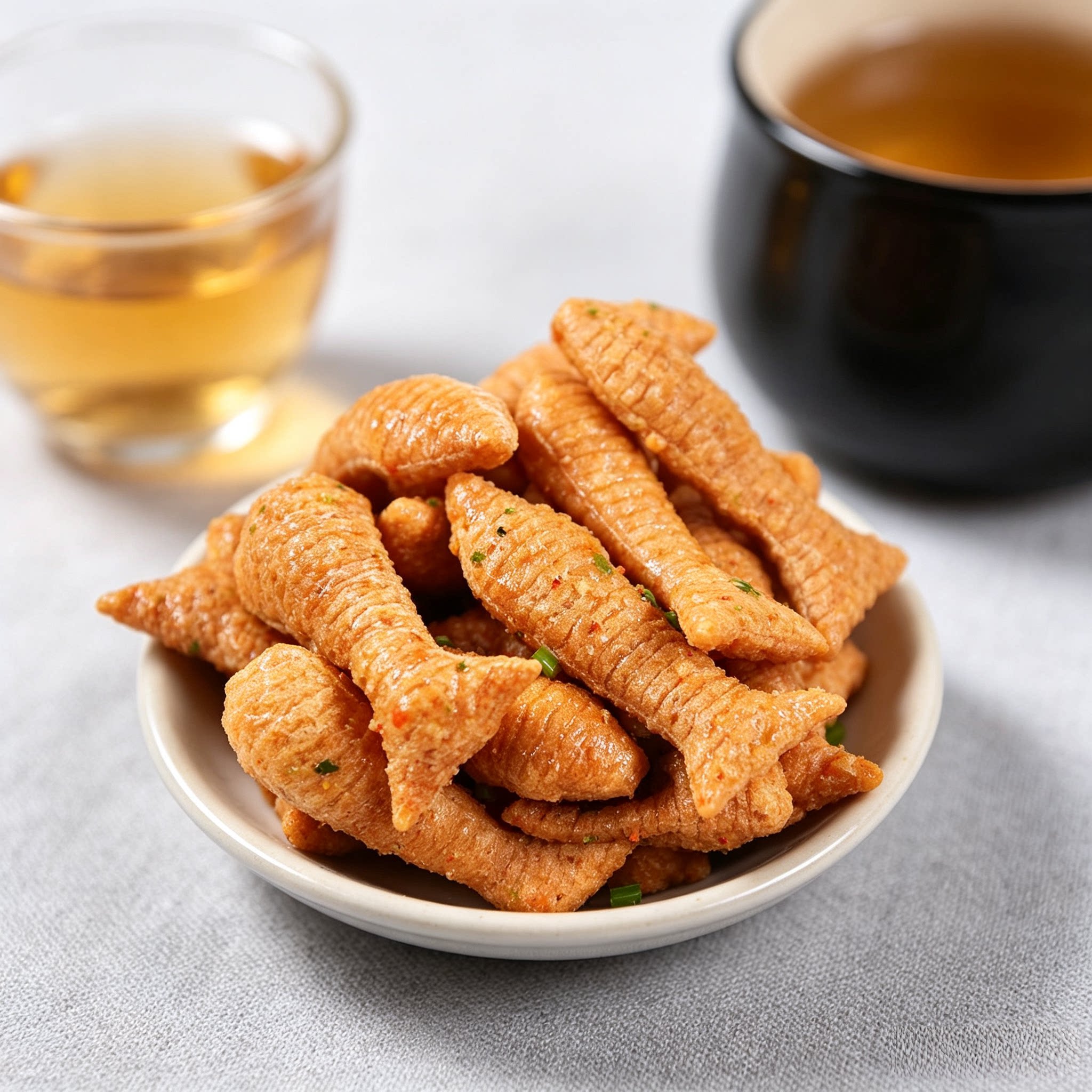香酥小鱼酥火锅店食品网红鱼型零食散装香葱味办公室追剧解馋零食