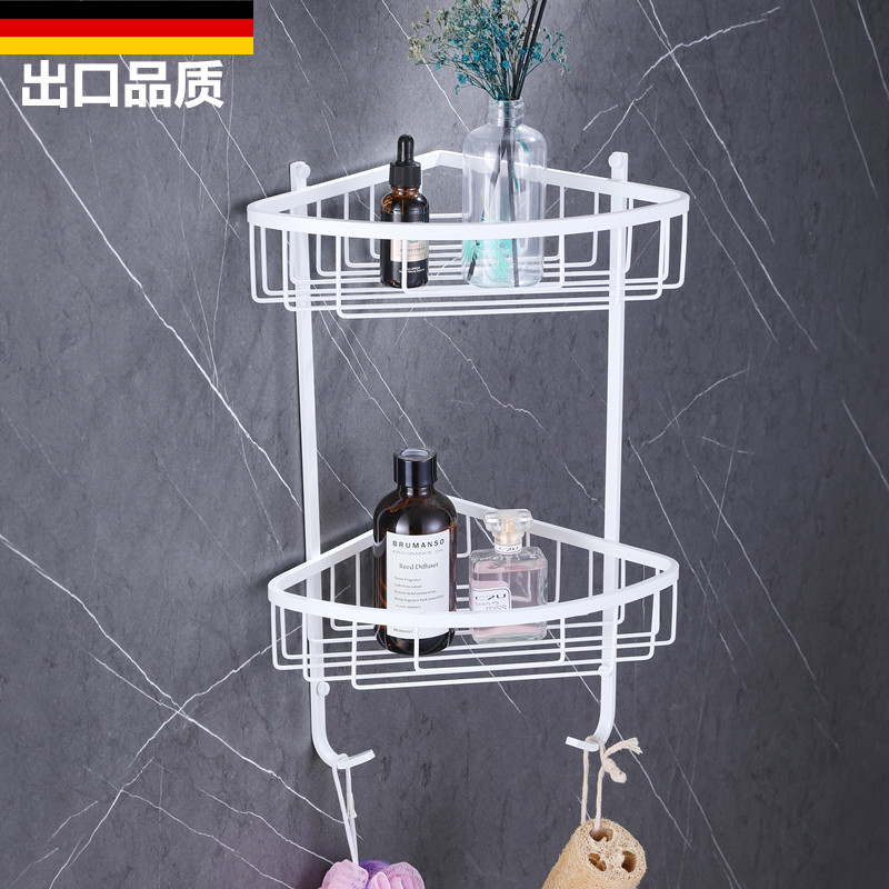 白色双层三角网篮不锈钢转角架