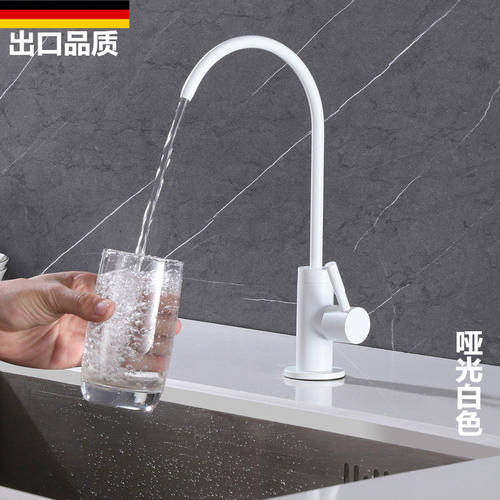 白色厨房水槽净水器直饮龙头2分