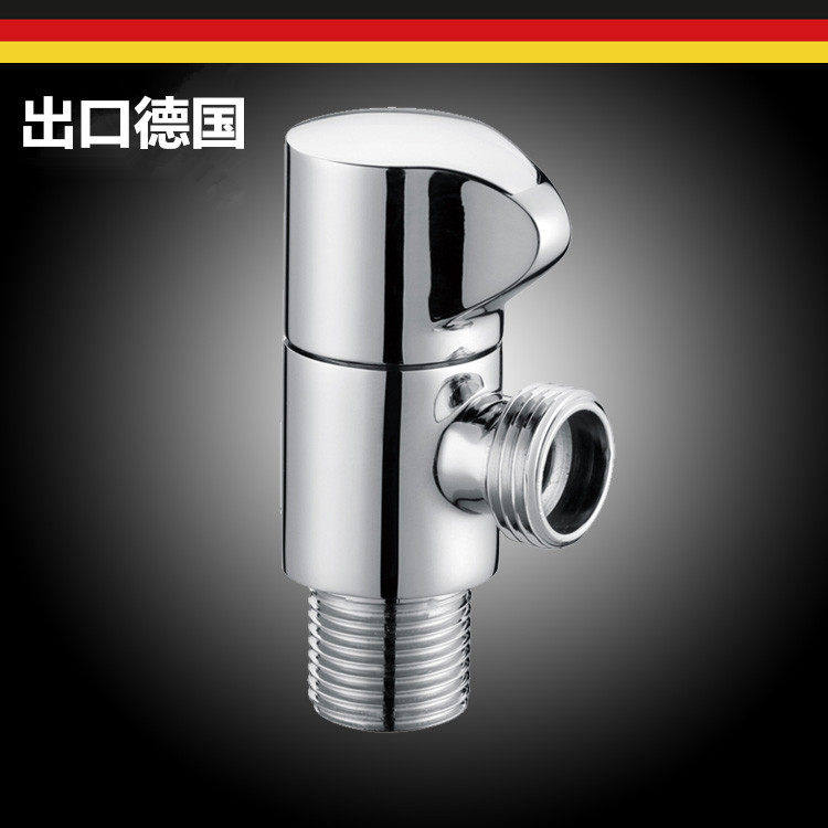 出口德国全铜角阀加厚防漏水角阀马桶热水器冷热通用三角阀止水阀