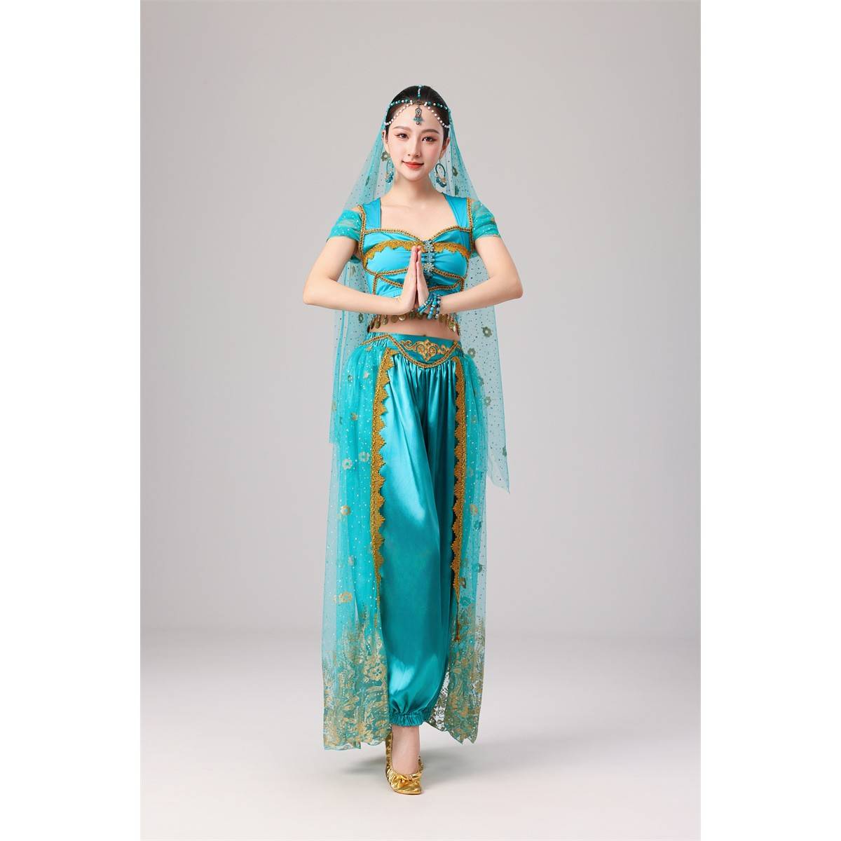 万圣节成人阿拉丁茉莉公主cosplay肚皮舞异域风情印度舞演出服装