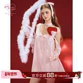 GirlyFancyClub七夕居家系列 甜梦岛 粉色娃娃领睡裙可外穿连衣裙